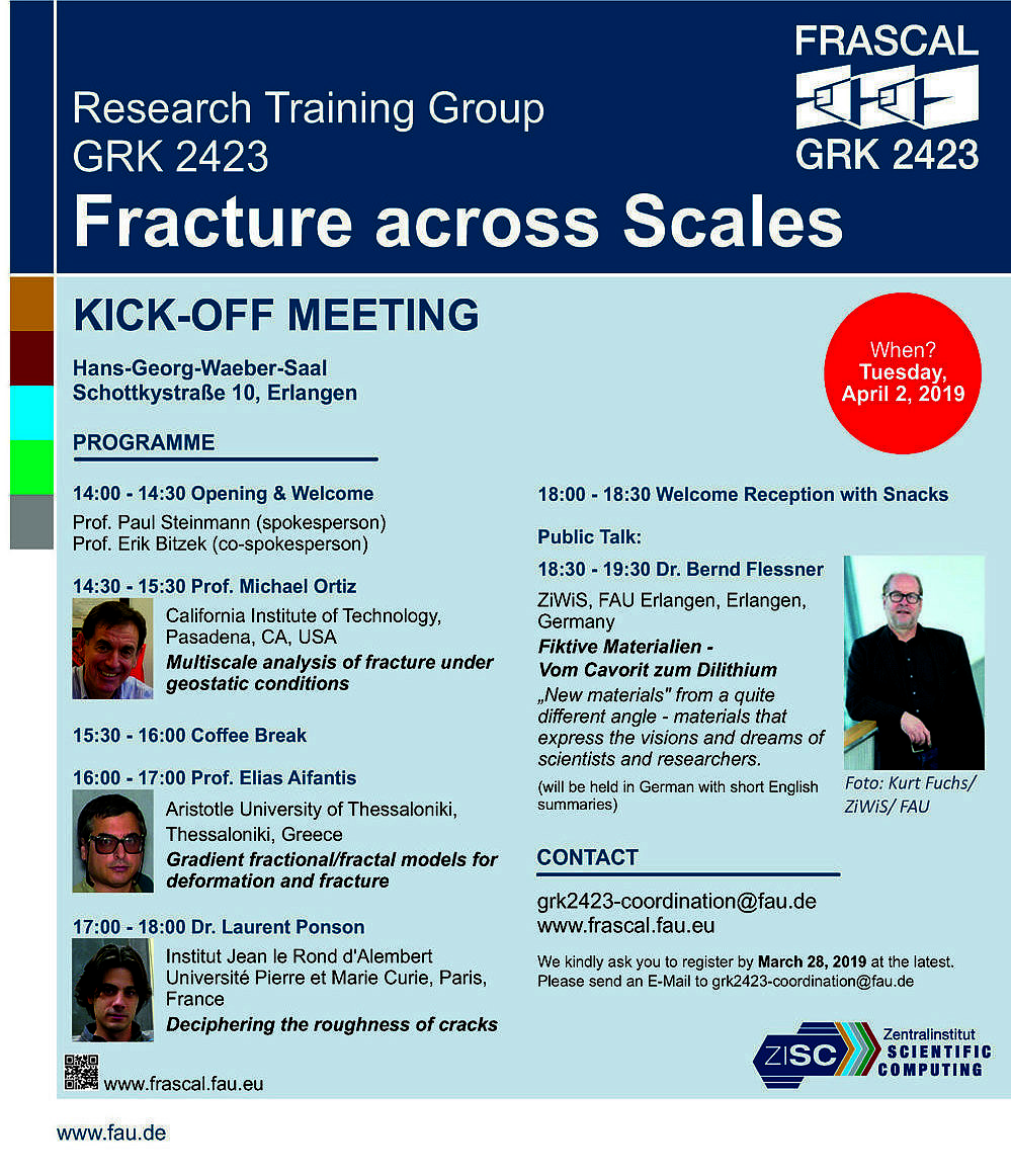 Towards entry "Kick-Off Meeting of GRK 2423 FRASCAL of the FAU on April 2, 2019"